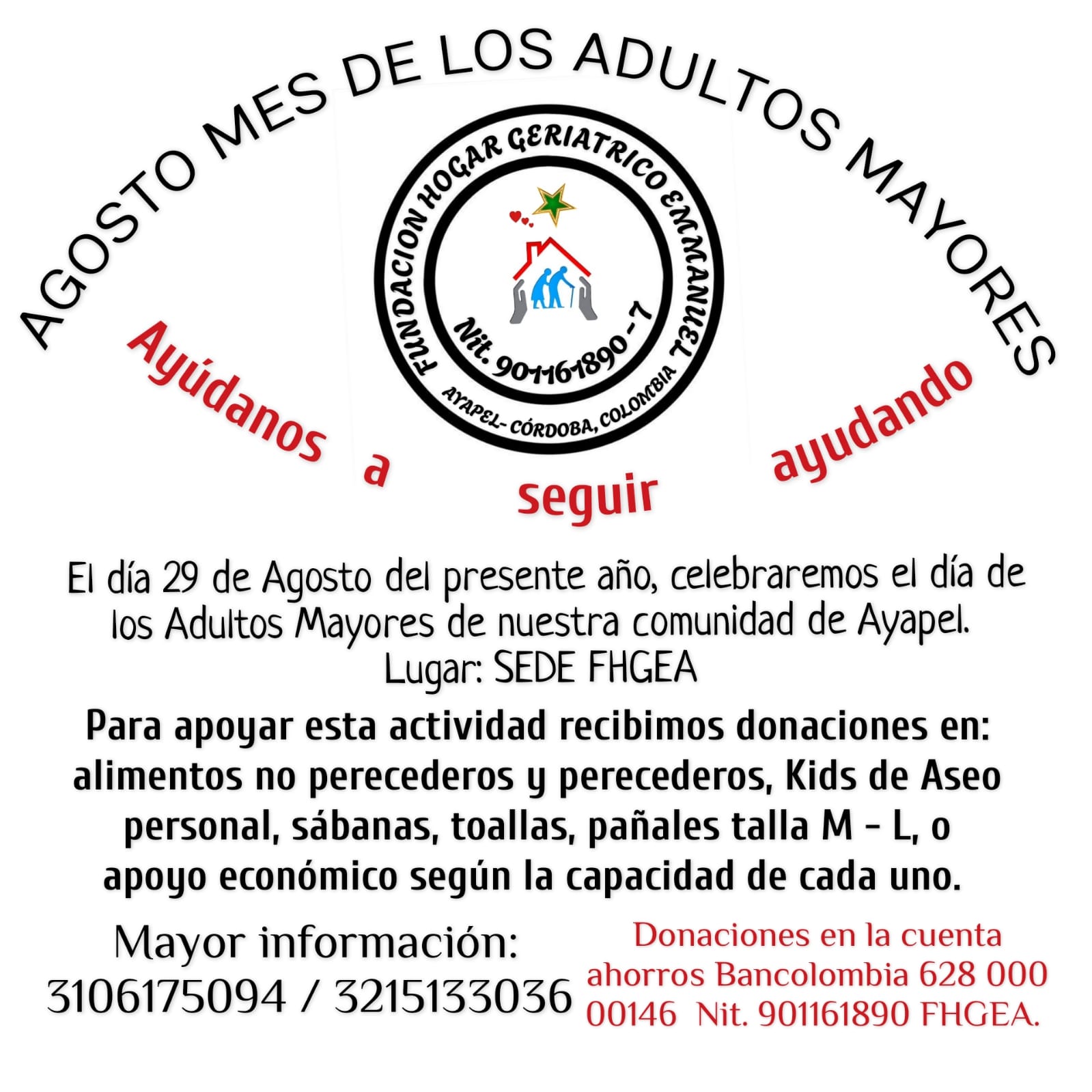 PETICION AYUDA ADIA ADULTOS MAYORES MES DEL ADULTO MAYOR MES AGOSTO 31 2026